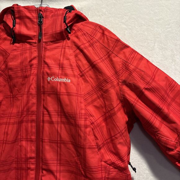 Columbia Whirlibird Omni Heat 3 In 1 Hooded Jacket Women’s Large Interchange Red - Picture 4 of 16